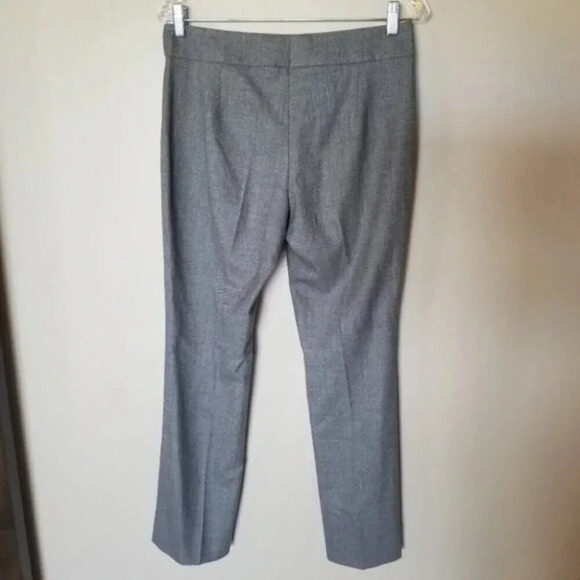 Akris Wool Grey Dress Pants Trousers Straight Leg 6 - Picture 5 of 10